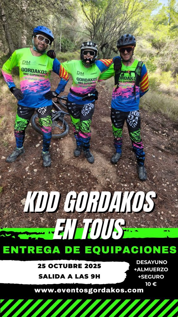 KDD GORDAKOS TOUS ENTREGA EQUIPACIONES