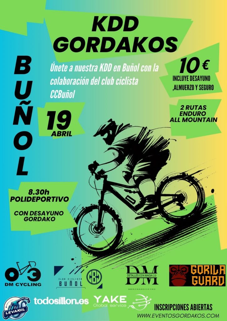 GORDAKOS BIKE EXPERIENCE 19 DE ABRIL BUÑOL